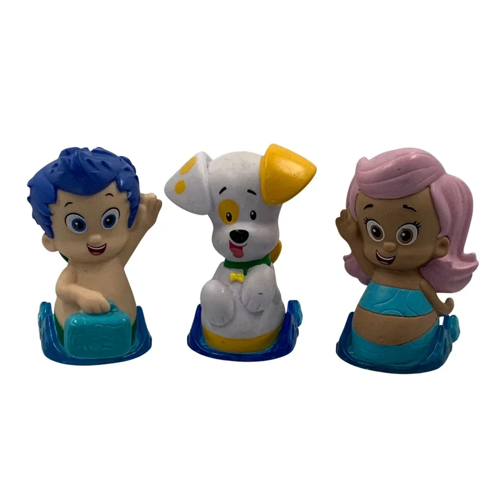 Fisher Price Bubble Guppies Rolling Figures Y4492 Plastic 2in Set